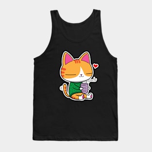 Sips tea T-Shirt Tank Top